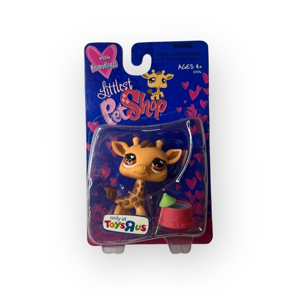 Littlest Pet Shop 2303 Tan Pink Safari Giraffe W/ Teal Hair Authentic Lps Blemished As Shown Aug13 N86 1